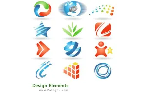 دانلود مجموعه وکتورهاي لوگوي عناصر طراحي Design Elements
