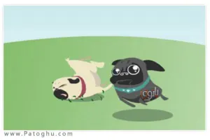 اسکرین سیور زیبا و جذاب Pug Happy ScreenSaver