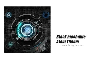 تم مشکی و مدرن اتمی برای اندروید 1.2 Black mechanic Atom Theme