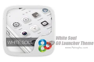 تم سفید و زیبا گو لانچر برای اندروید 1.0 White Soul GO Launcher Theme