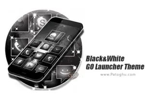 تم مشکی و سفید گو لانچر برای اندروید 4.177.83.90 Black&White GO Launcher Theme