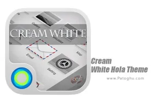 تم خامه ای هولا لانچر برای اندروید 5 Cream White Hola Theme