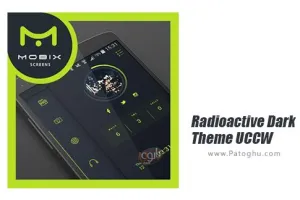 دانلود 1.0 Radioactive Dark Theme UCCW تم مشکی رادیو راکتیو برای اندروید